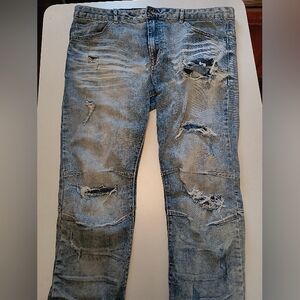 Distressed Blue Jeans for Men